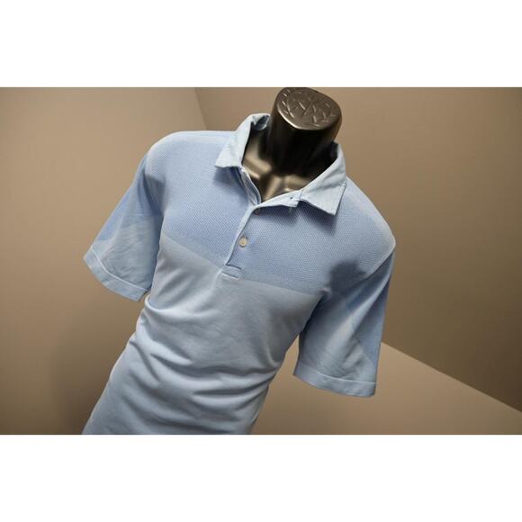 Puma Golf Polo DryCell Blues Short Sleeve Stretch Golf Shirt Mens Size Large - Picture 4 of 9
